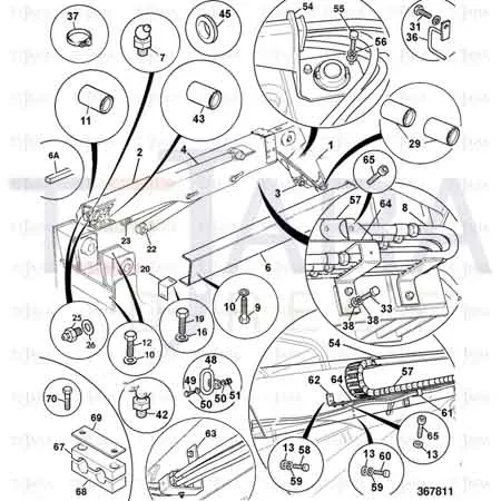JCB Part No.# 826/01487, SCREW SOCKET M8x25 LONG - JCB Spare Parts