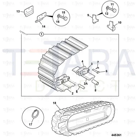 JCB Part No.# 2203/0026, CIRCLIP EXT 19 DIA (P564) - JCB Spare Parts