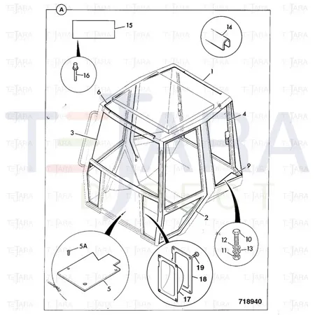 JCB Part No.# 331/31032, SINGLE GAITER - JCB Spare Parts
