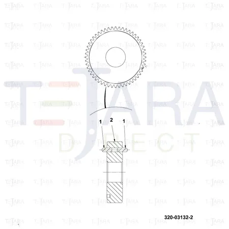 JCB Part No.# 2105/1405, DOWEL.8 DIA.x 20 LONG - JCB Spare Parts