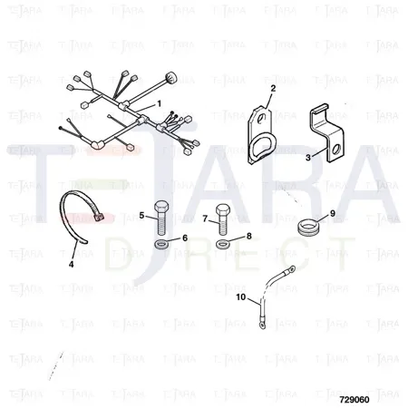 JCB Part No.# 718/56105, EARTH LEAD 400mm (P461) - JCB Spare Parts