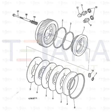 JCB Part No.# 826/01343, GRUB SCREW - JCB Spare Parts