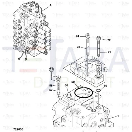 JCB Part No.# 25/221700, SEAL - JCB Spare Parts