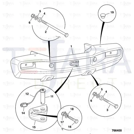 JCB Part No.# 331/50791, RECOVERY BRACKET - JCB Spare Parts