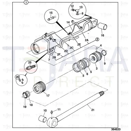 JCB Part No.# 25/949303, SEAL KIT - JCB Spare Parts