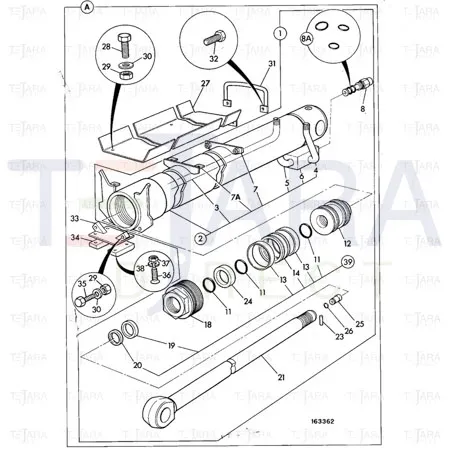JCB Part No.# 551/90462, SS.P.N334/F2301 MAKE UP VALVE - JCB Spare Parts