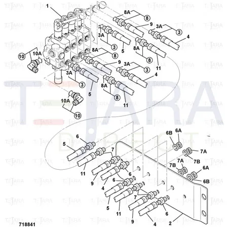 JCB Part No.# 816/90460, (W) (P) ELBOW ADAPTOR M/M - JCB Spare Parts
