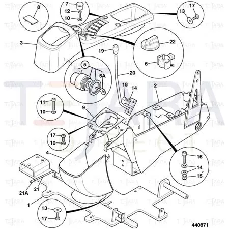 JCB Part No.# 331/18592, JOYSTICK MTG PLT - JCB Spare Parts