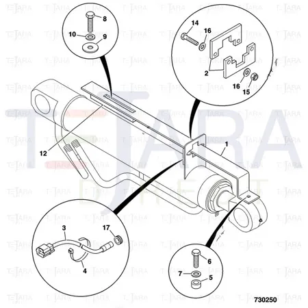 JCB Part No.# 332/W3727, RESET WEAR PAD - JCB Spare Parts