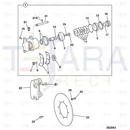 JCB Part No.# 15/920281, Screw Cap - JCB Spare Parts