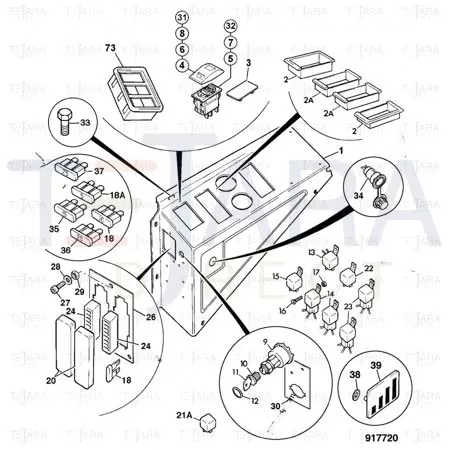 JCB Part No.# 331/22019, PANEL MOULDING - JCB Spare Parts