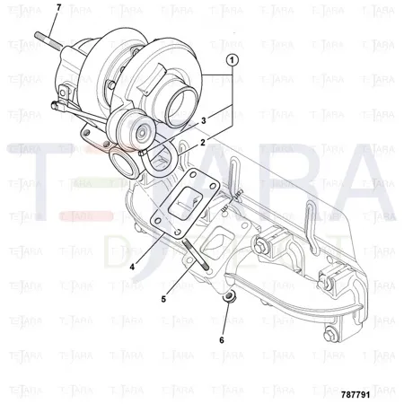 JCB Part No.# 320/09050, WASTEGATE HOSE - HONEYWELL - JCB Spare Parts