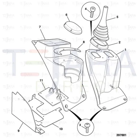 JCB Part No.# 826/11531, THUMB SCREW M6x25 - JCB Spare Parts