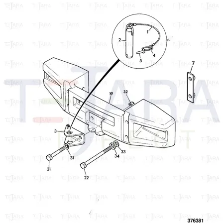 JCB Part No.# 265/00739, WIRE RETAINING - JCB Spare Parts
