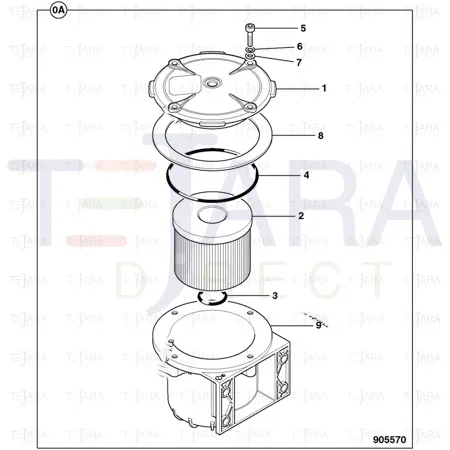 JCB Part No.# 828/10081, O Ring - JCB Spare Parts