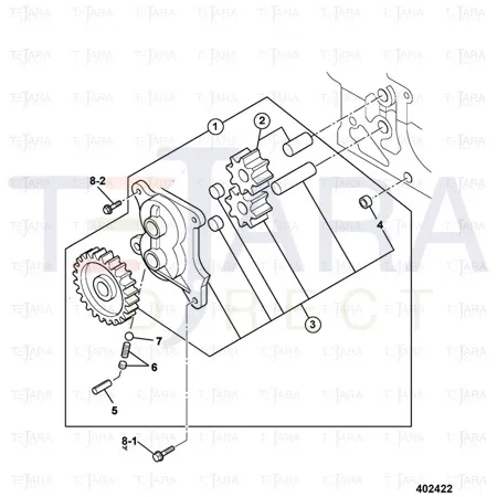 JCB Part No.# 02/802324, Pump assy - JCB Spare Parts