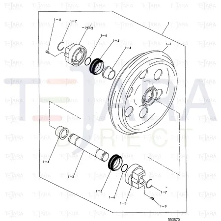 JCB Part No.# LBQ0401, O RING - JCB Spare Parts