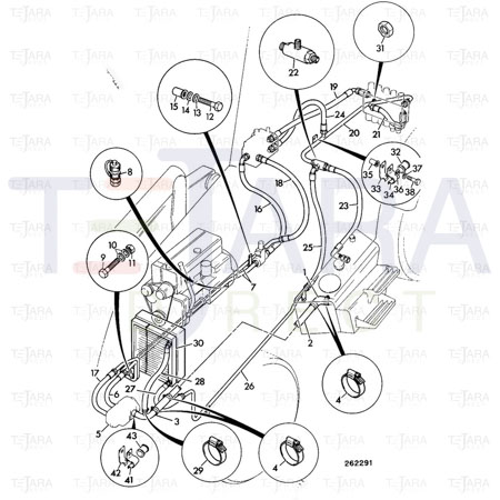JCB Part No.# 830/00773, JCB-PIPE SUCTION 2WS - JCB Spare Parts
