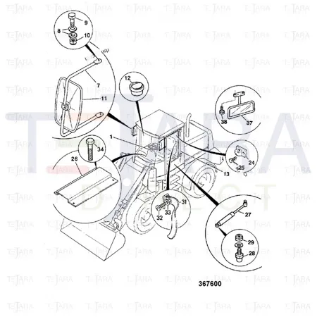 JCB Part No.# 826/01525, SCREW - JCB Spare Parts