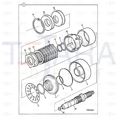 JCB Part No.# 445/19805, ACTUATING SLEEVE - JCB Spare Parts