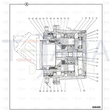 JCB Part No.# 7210/10341, RING, INTERMEIATE - JCB Spare Parts