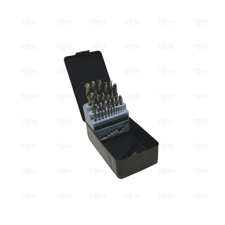 SET OF 25 PCS OF HSS DRILL BITS Ø1-13/0,5 MM DIN 338 - EGA Master
