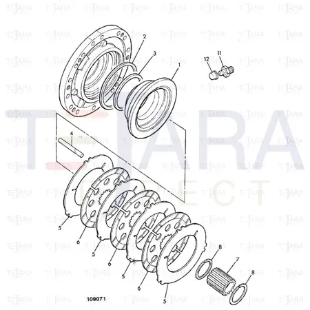 JCB Part No.# 2203/0071, EXT CIRCLIP 60mm [1400 06 - JCB Spare Parts