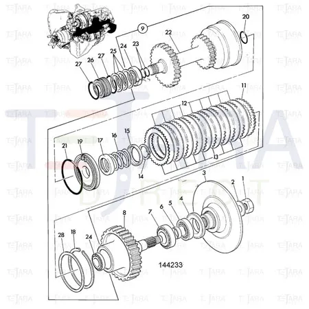 JCB Part No.# 460/32202, WASHER-COUPLING YOKE - JCB Spare Parts