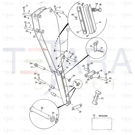 JCB Part No.# 811/80006, PIN PIVOT - JCB Spare Parts