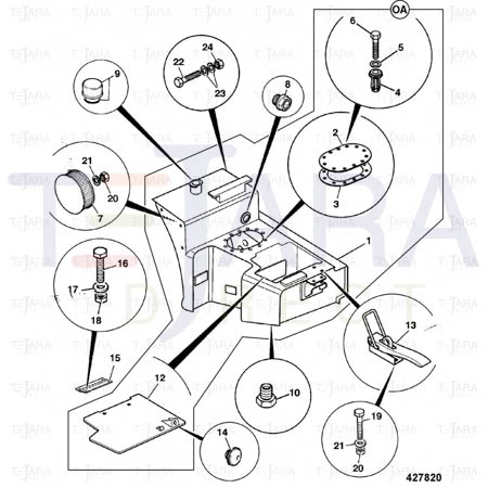 JCB Part No.# 32/901100, STRAINER - JCB Spare Parts
