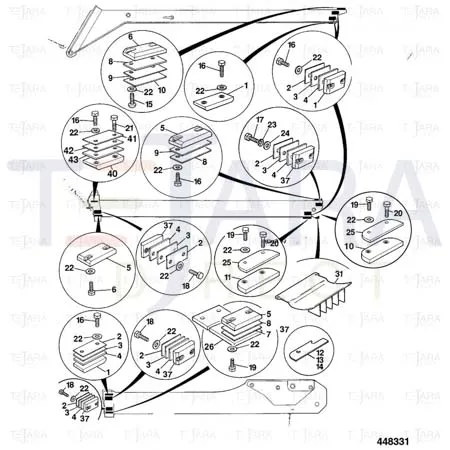 JCB Part No.# 160/01114, PAD WEAR CHAMFERED - JCB Spare Parts