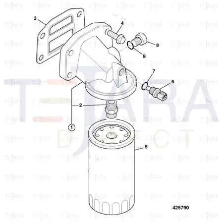 JCB Part No.# 701/80390, ENG. OIL PRESS. SWITCH - JCB Spare Parts