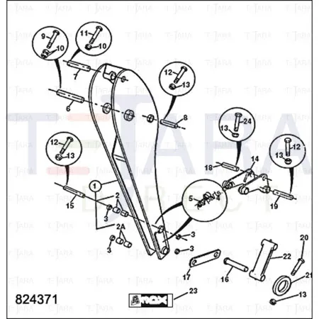JCB Part No.# 40/303392, BUSH - JCB Spare Parts