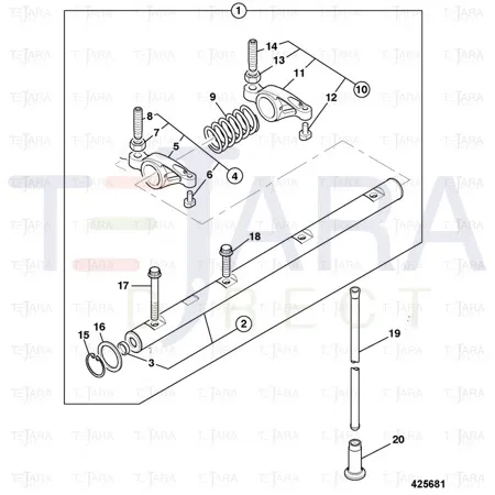 JCB Part No.# 02/101203, LOCKNUT - JCB Spare Parts