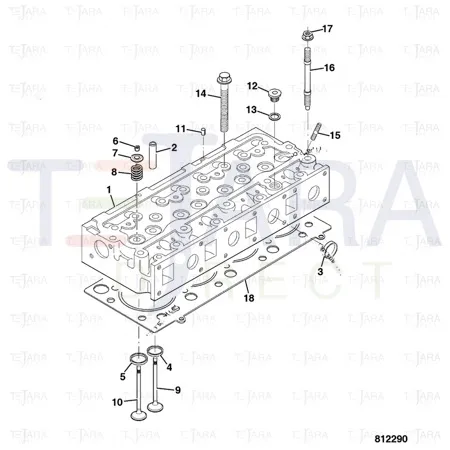 JCB Part No.# 02/950107, Seat valve - JCB Spare Parts