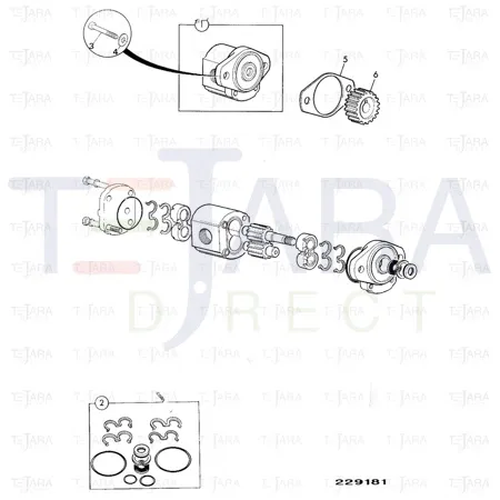 JCB Part No.# 20/212100, GEAR PUMP - JCB Spare Parts