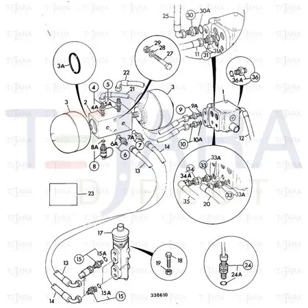 JCB Part No.# 611/47600, HOSE - JCB Spare Parts