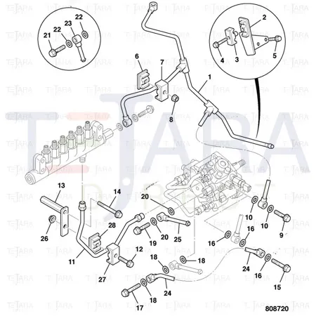JCB Part No.# 02/801915, Bolt banjo - JCB Spare Parts