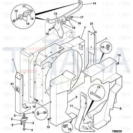 JCB Part No.# 1315/3318Z, BOLT M8x80(KANBAN) - JCB Spare Parts