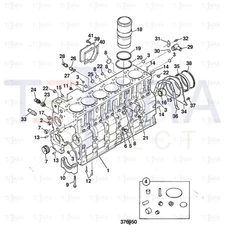 JCB Part No.# 02/910516, Seal - JCB Spare Parts