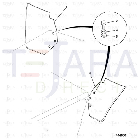 JCB Part No.# 331/32692, L/H FENDER EXTENSION - JCB Spare Parts