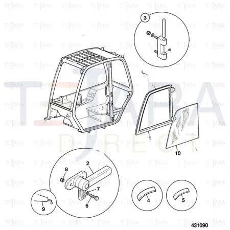 JCB Part No.# 926/46607, (P) WEATHERSEAL 1000MM Cut Length P68 - JCB Spare Parts
