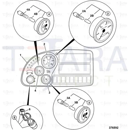 JCB Part No.# 704/50219, GAUGE PLATE cab - NLA (USE 333/F2480) - JCB Spare Parts