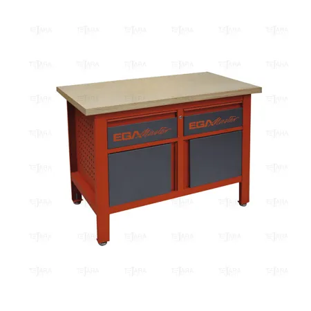 WORK BENCH 1200 X 600 X 865 MM (2 DRAWERS 2 DOORS) - EGA Master