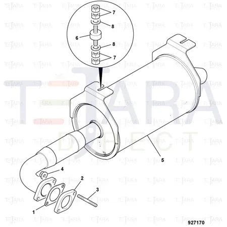 JCB Part No.# 331/42519, RUBBER MOUNT - JCB Spare Parts