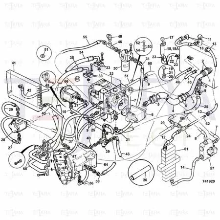 JCB Part No.# 32/914800, CAP PRESSURISED - JCB Spare Parts