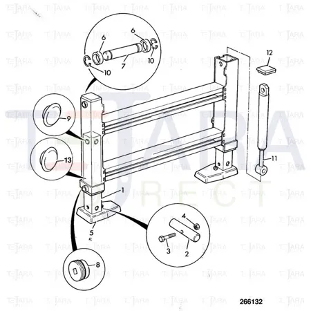 JCB Part No.# 128/G3070, WA - STABILISER - JCB Spare Parts