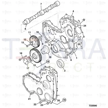 JCB Part No.# 02/203246, Casing - JCB Spare Parts