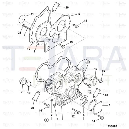 JCB Part No.# 02/971329, CAP -FILLER - JCB Spare Parts