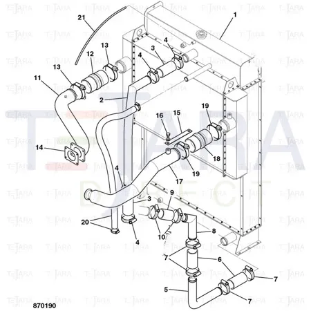 JCB Part No.# 834/11435, JCB - HOSE - JCB Spare Parts